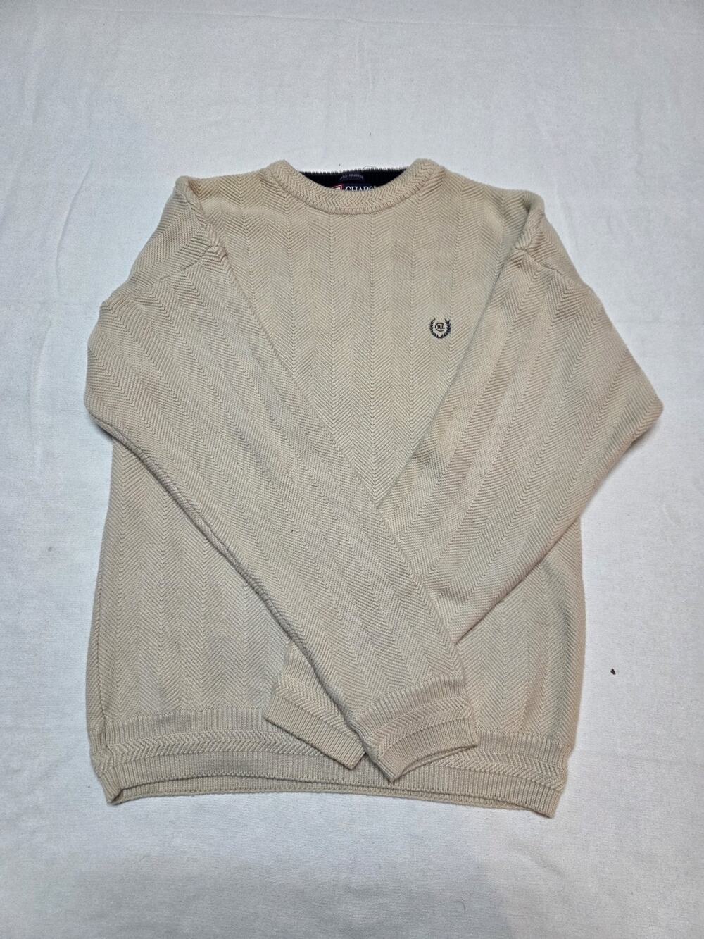 Chaps Ralph Lauren Hand Framed Tan Sweater Men's Size L